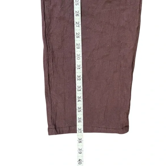 Brown Cotton Embroidered Pants - Picture 6 of 6